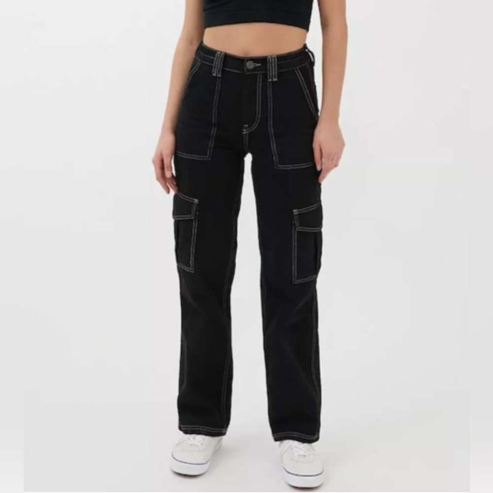 BDG Urban Outfitters Relaxed Skater Jean 29 Black Hi Rise Streetwear Cargo Y2K